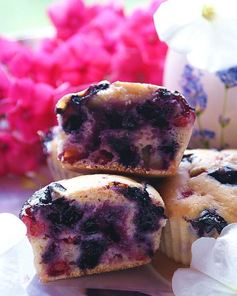 Апельсиново-ягодные маффины