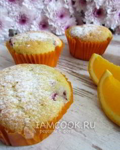 Апельсиновые маффины с ягодами