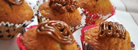 банановые маффины с вареной сгущенкой. Шаг 5