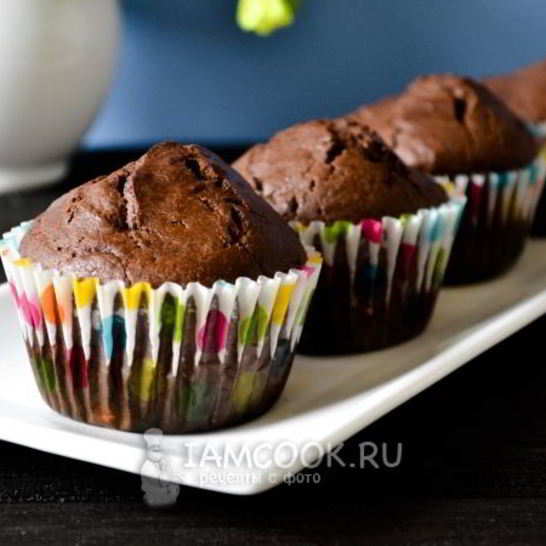 Рецепт классических шоколадных маффинов