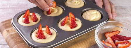 клубничные маффины. Шаг 8