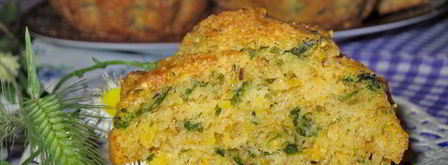 кукурузные маффины с брынзой и зеленью. Шаг 4