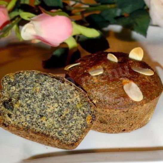 Рецепт маффинов постных маковых без яиц