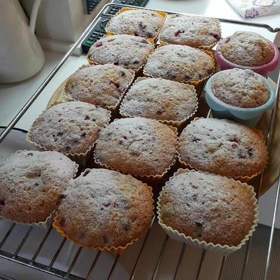 Рецепт маффинов с клюквой