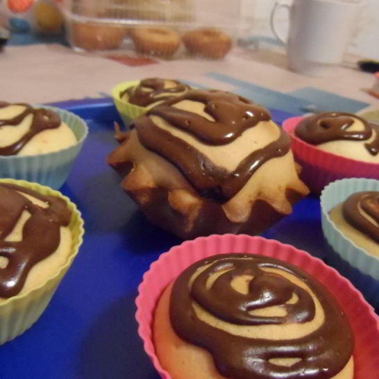 Рецепт маффинов с шоколадным кремом