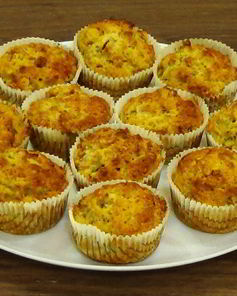 Маффины с яблоками и орехами