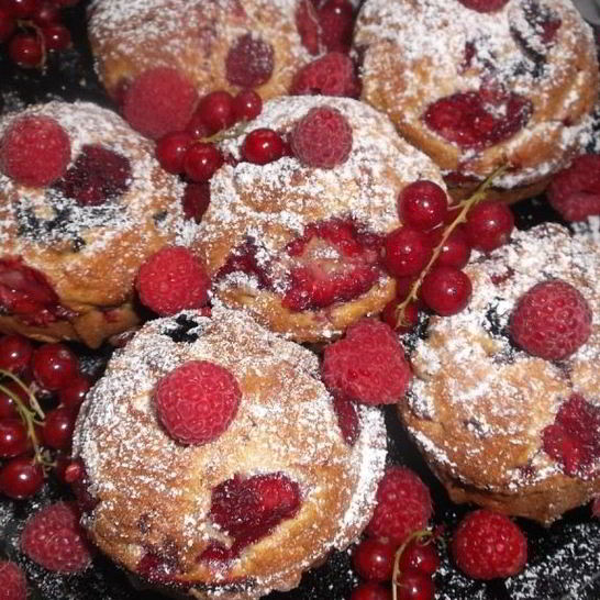 Рецепт маффинов с ягодами