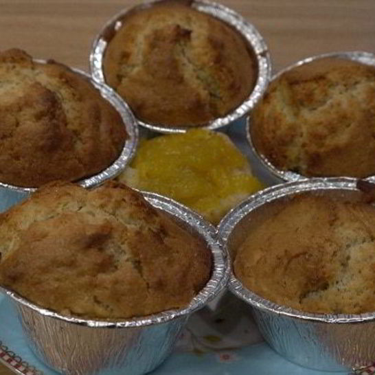 Рецепт миндальных маффинов с манго