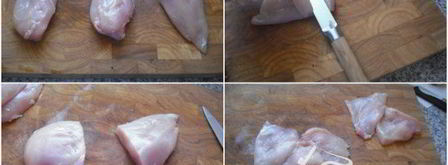 мясные маффины из куриного филе, грибов и сыра моцарелла. Шаг 3