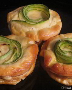 Омлетные маффины с кабачком