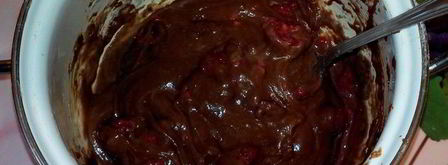 шоколадные маффины с малиной. Шаг 3