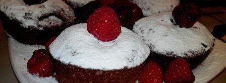 шоколадные маффины с малиной. Шаг 5