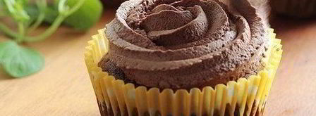 шоколадные маффины с шоколадной шапочкой. Шаг 3