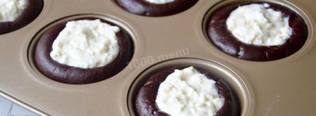 шоколадные маффины с творогом. Шаг 15