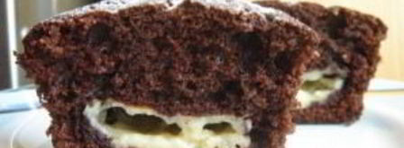 шоколадные маффины с заварным кремом. Шаг 5