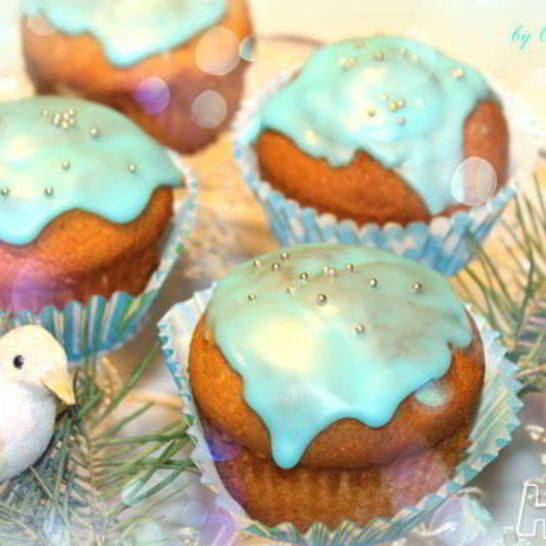 Рецепт сливочных маффинов с лавандой и марципаном