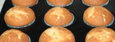 сливочные маффины с лавандой и марципаном. Шаг 4