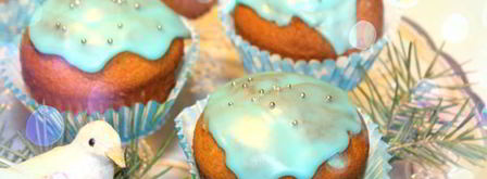 сливочные маффины с лавандой и марципаном. Шаг 5