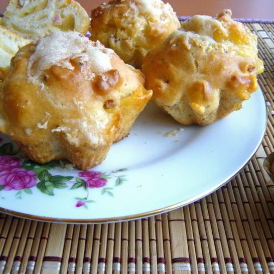 Рецепт ветчинно-сырных маффины