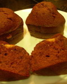 Воздушные маффины из темного шоколада на пиве