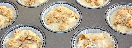 яблочные маффины с овсяной посыпкой. Шаг 4