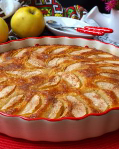 Манник на молоке с яблоками