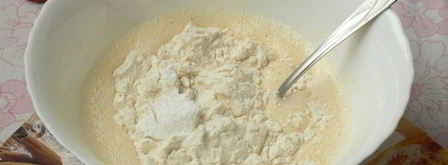 манник на молоке с яблоками. Шаг 7