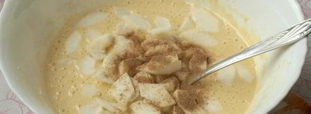 манник на молоке с яблоками. Шаг 8