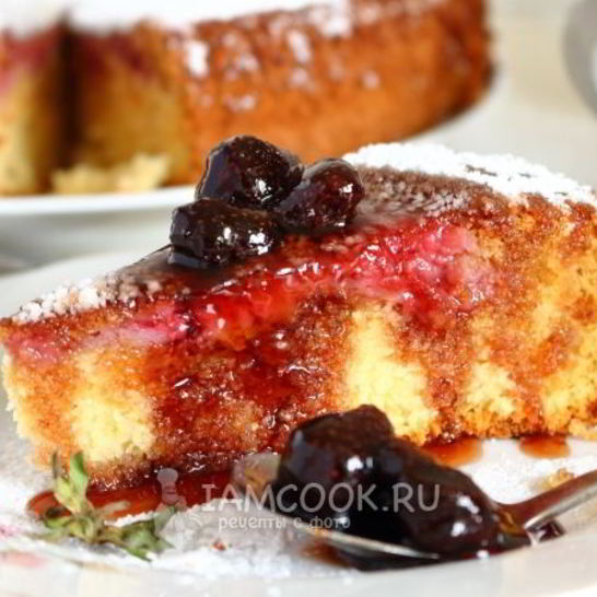 Рецепт манника с клубникой