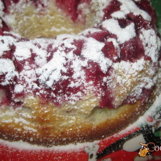 Рецепт манника с вишней