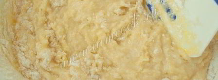 манник с яблоками на кефире. Шаг 6