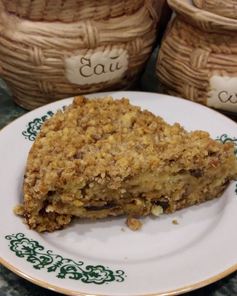 Пирог манник с творогом и черносливом