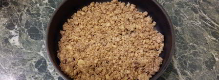 пирог манник с творогом и черносливом. Шаг 5