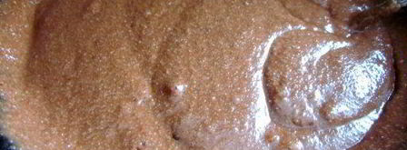 постный шоколадный манник с клюквой. Шаг 3