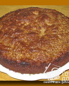 Шоколадный манник с халвой