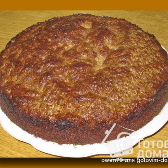 Рецепт шоколадного манника с халвой