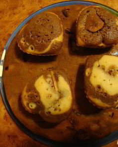 Цветной яблочный манник