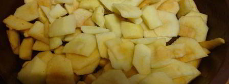 цветной яблочный манник. Шаг 6