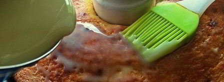 творожный манник со сгущенкой. Шаг 16