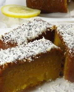 Тыквенный манник с лимонным сиропом