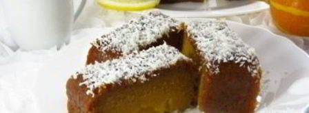 тыквенный манник с лимонным сиропом. Шаг 7