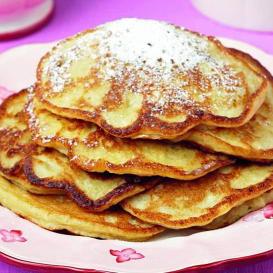 Рецепт бананова-творожных оладьи