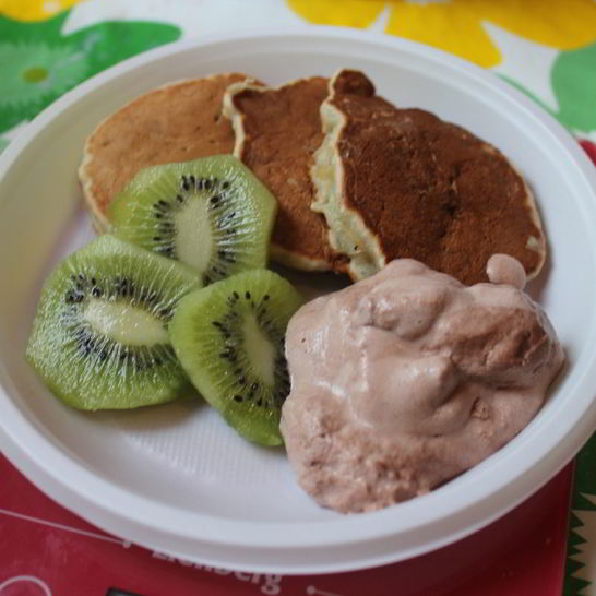 Рецепт банановых оладушек на молоке