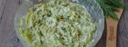 кабачковые оладьи с сыром и зеленью. Шаг 6