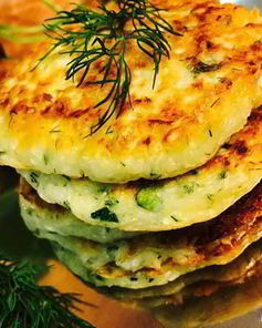 Капустно-кабачковые оладьи на кефире