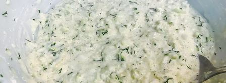 капустно-кабачковые оладьи на кефире. Шаг 5