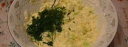 капустные оладьи на кефире. Шаг 3