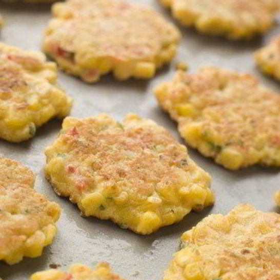 Рецепт хрустящих рисовых оладий с пикантным творожным кремом