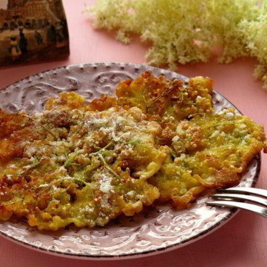 Рецепт косматице оладьи из цветов черной бузины