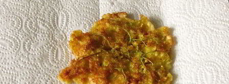 косматице оладьи из цветов черной бузины. Шаг 9